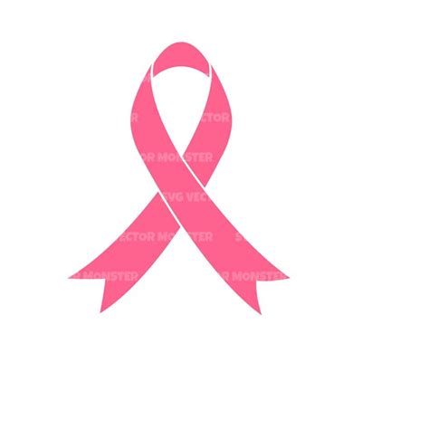 Pink Ribbon Svg Breast Cancer Awareness Vector Cut File Fo Inspire