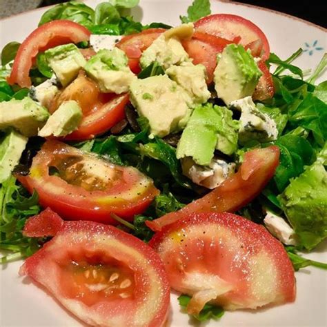 Salade Roquette M Che Bleu Avocat Et Graines De Courge Pour Une Vie