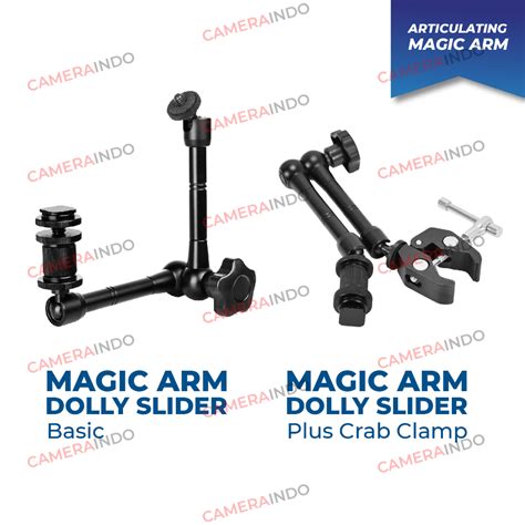 Jual Magic Arm Dolly Slider For Flash Dlsr Led Mirrorless Articulating