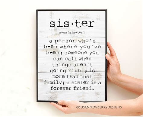 A Sister Is A Person Sister Quote T For Sister Etsy T Quotes Ts For Your Sister