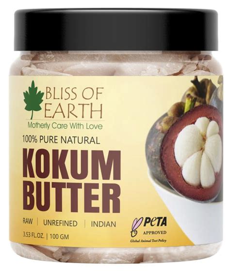 Bliss Of Earth Pure Natural Kokum Butter Raw Unrefined Indian