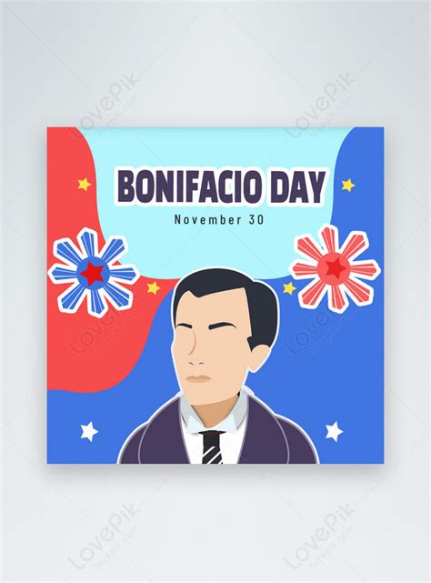 Bonifacio Day Bonifacio Day Red And Blue Philippines Flag Logo Template