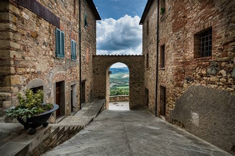 The Italian Village Of Castelnuovo Val Di Cecina Pisa In Tuscany