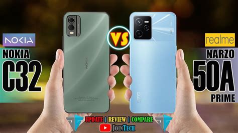 NOKIA C32 VS REALME NARZO 50A PRIME FULL SPECIFICATIONS COMPARISON