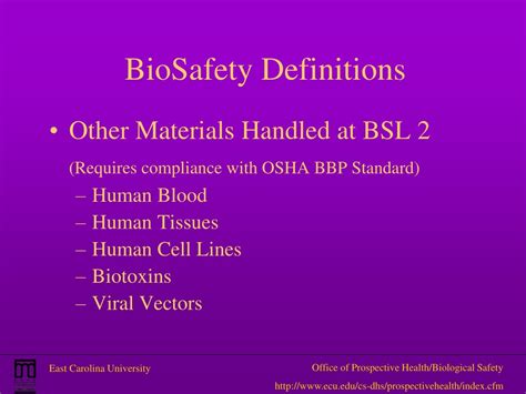 Ppt Biological Safety Training Powerpoint Presentation Free Download