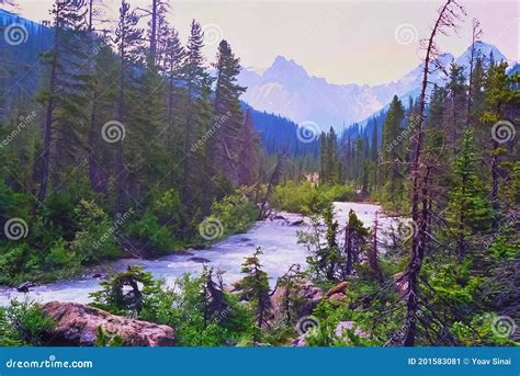 Yoho River, Yoho National Park Stock Image - Image of yoho, tallest ...