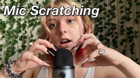 Asmr Intense Fast And Aggressive Mic Scratching With Long Fake Nails