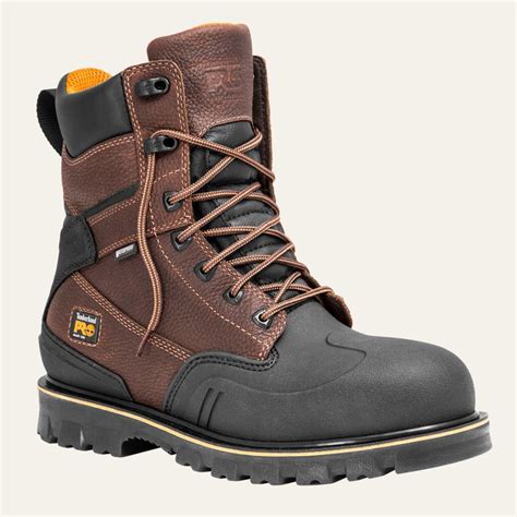 Timberland Pro Work Boots Mens Rigmaster 8 Steel Toe Waterproof Brown A11sb214 Ebay