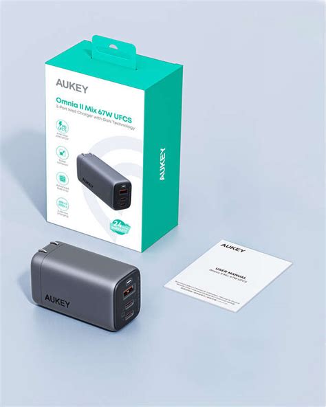 Aukey Pa B U Fast Charger Omnia Ii Mix W Port Ufcs Gan Charger In