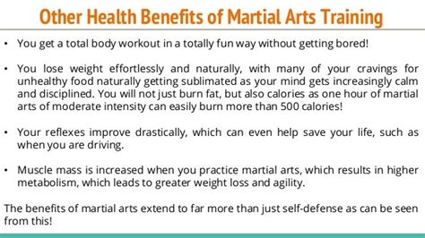 Health Benefits Of Martial Arts Training