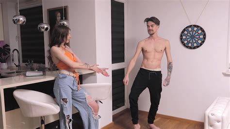 A Sexy Strip Dart Game With A Hot Big Tits Brunette American Blowjob Porn By Lost Bets Games