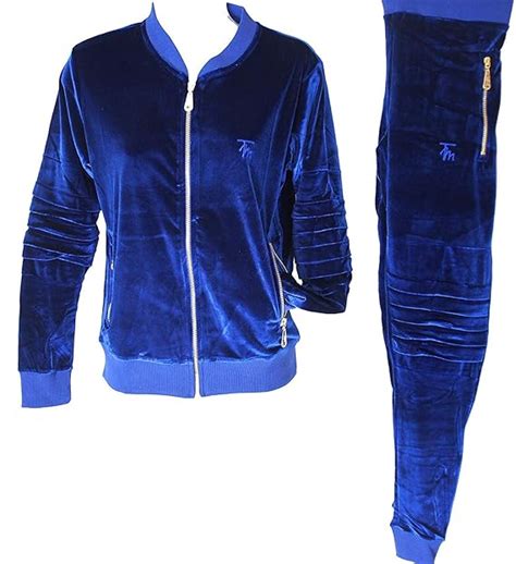 Designer Velour Tracksuit Mens