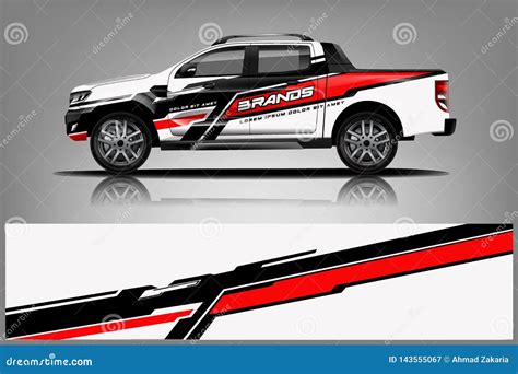 Truck Wrap Livery Design. Ready Print Wrap Design For Van. - Vector ...