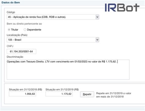 Como Declarar Tesouro Direto No Imposto De Renda Blog Do IR