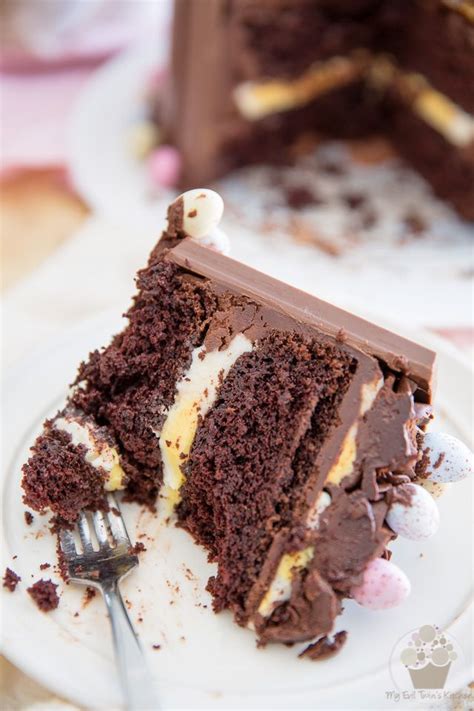 Easter Kitkat Cake With Cadbury Cream Egg Filling Recipe Kitkat