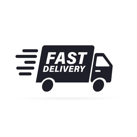 Premium Vector Fast Shipping Delivery Truck Icon