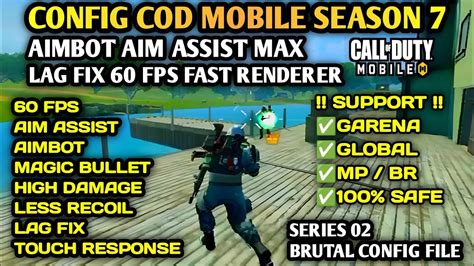 CONFIG COD MOBILE SEASON 7 TERBARUAIMBOT AIM ASSIST MAX CONFIG FILE