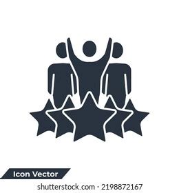 People Team Star Icon Logo Vector Stock Vector Royalty Free