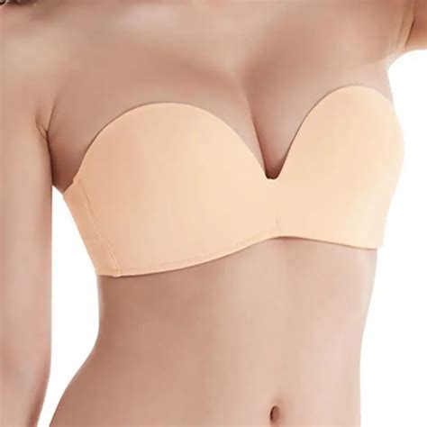 New Women Magic Push Up Bra Strapless Womens Bras Underwired 1 2 Cup