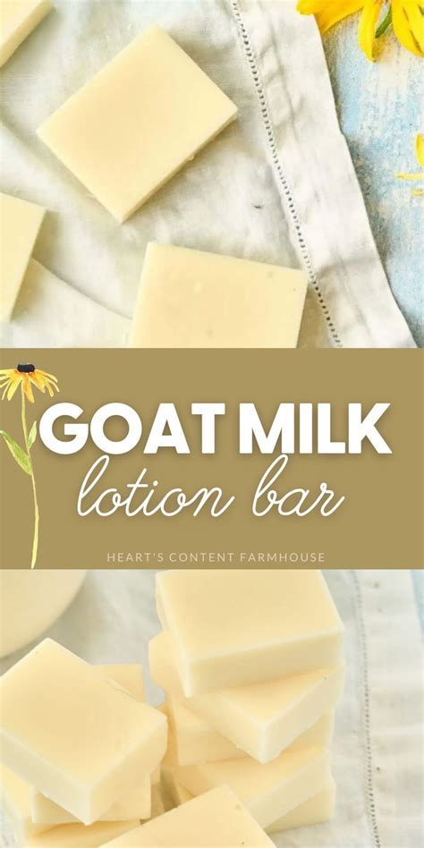 Goat Milk Lotion Bar Recipe Recipe Goats Milk Lotion Goat Milk