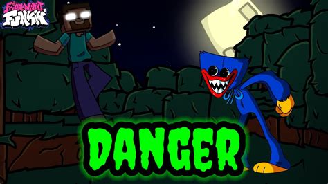 Herobrine Vs Huggy Wuggy Fnf Danger But Huggy Wuggy Sings It Fnf