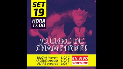 CHAMPIONS Cerramos Clasificación SETIEMBRE Origen Mascota