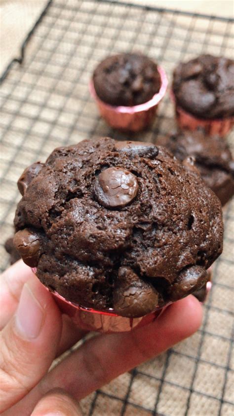 Super Sedap Double Chocolate Chips Muffins Thermomix Diari Dapur