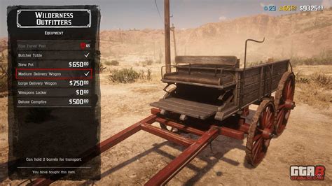 Medium Delivery Wagon Red Dead Redemption 2 Vehicles And Transport