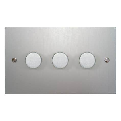 Dimmer Switch 3 Gang 400 Watt 2 Way Aluminium Mr Resistor Lighting