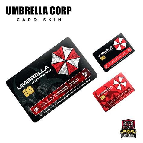 M Umbrella Corp Atm Debit Credit Beep Card Skin Vinyl Sticker