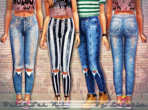 The Sims Resource Denim Set No 1