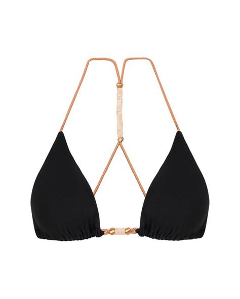 Vix Brooke T Back Bikini Top In Black Lyst