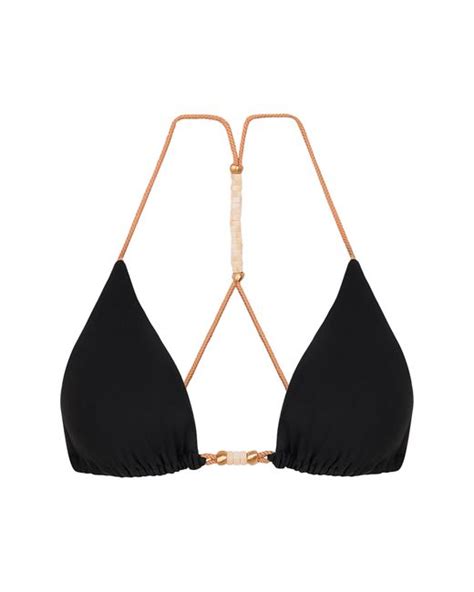 ViX Brooke T Back Bikini Top In Black Lyst