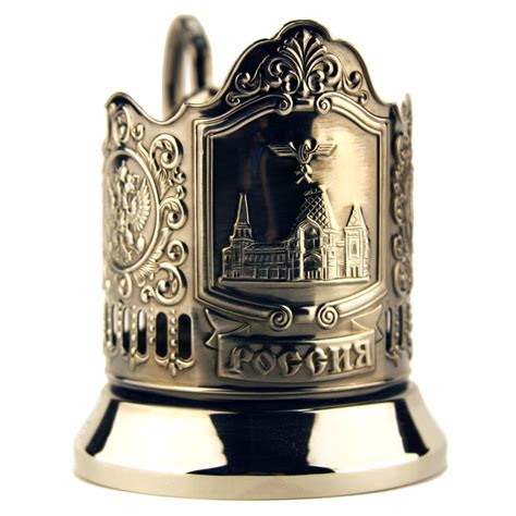 Подстаканник «Россия» купить в интернет-магазине GOLDMOSCOW с доставкой ...