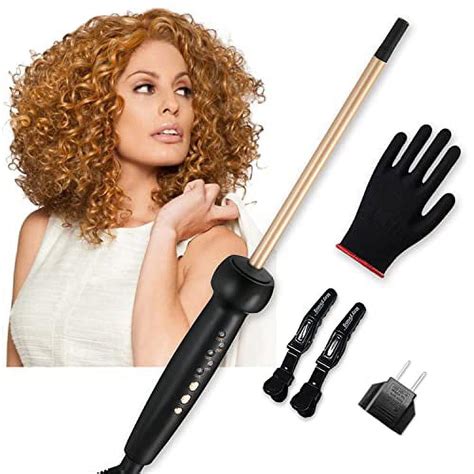 9mm Curling Iron 3 8 Inch Small Curling Iron Mch 10s Fast Heating Skinny Ceramic Barrel Curling