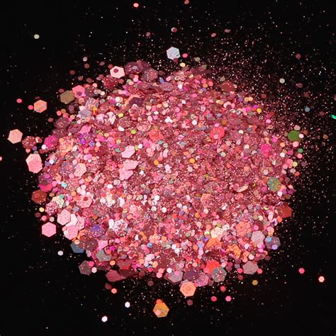 Rose Gold Holographic Glitter Chunky Mix G Resin Supplies South Africa