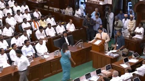 tamil nadu minister keerthana misses assembly oath heres  video