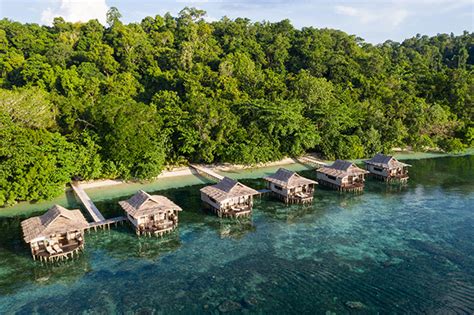 Hôtel de catégorie luxe sur les îles Raja Ampat en Papouasie Ref CLPAP