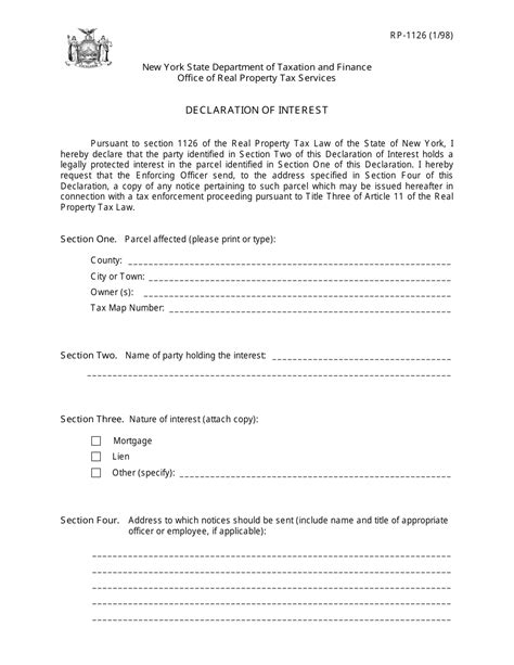 Interest Form Template