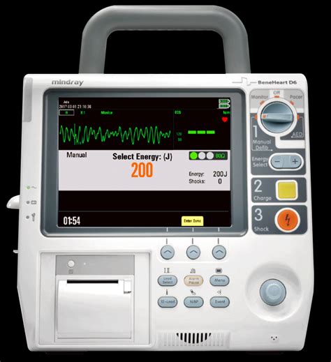 Mindray BeneHeart D6 Defibrillator Monitor Mako Fire