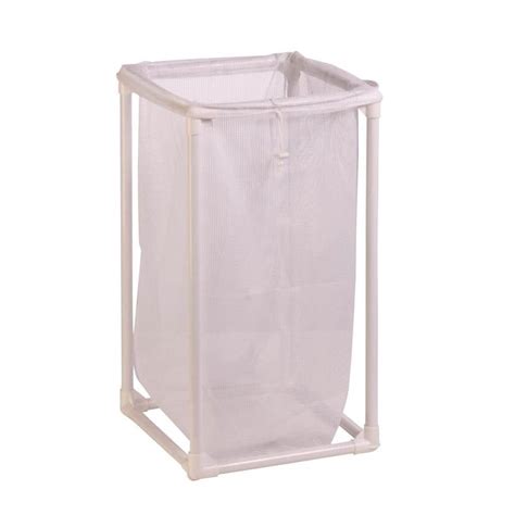 Honey Can Do 1 Bag Mesh Laundry Hamper Hmp 01627 The Home Depot