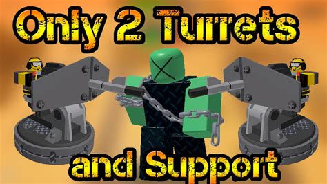 Only 2 Turrets And Support Roblox Tower Defense Simulator Youtube