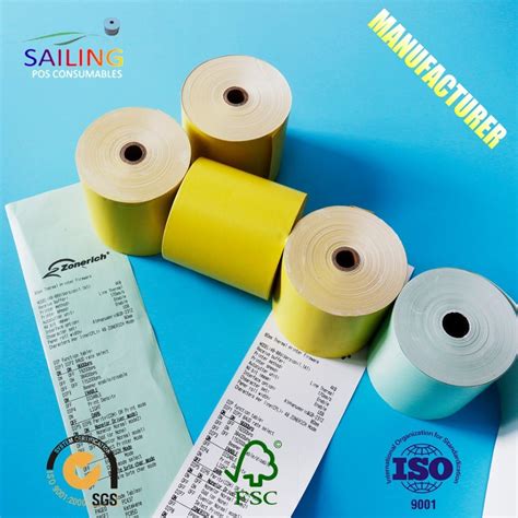 76mm 70mm 2 Ply Carbon Less Paper Roll China No Carbon Roll And Paper