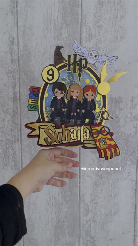 Caketopper Harry Potter Decoraciones De Fiesta Harry Potter Regalos