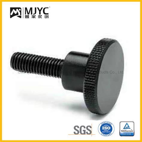 Steel Slotted Knurled Hand Knob Knurling Flat Head Thumb Screw M M M