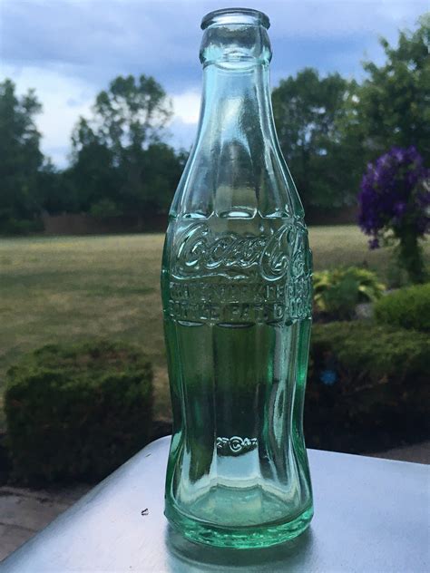 Vintage 1940s Green Glass Coca Cola Bottle Antique Bradford Pa Coke Bottle