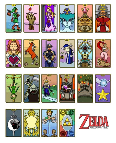 Zelda Arcana Of Time Ocarina Of Time Characters Representing The Major