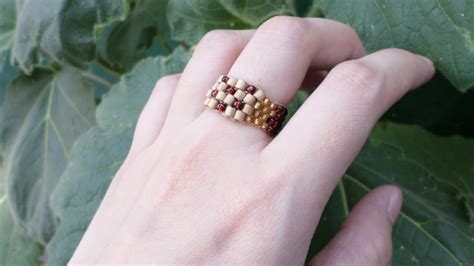 Make A Simple Woven Bead Ring Diy Style Guidecentral Youtube