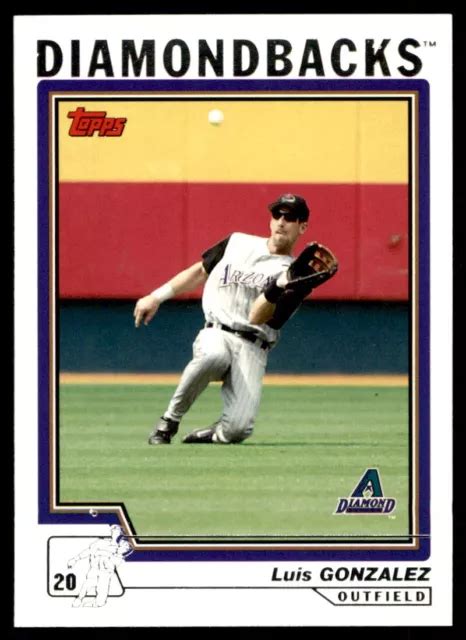 2004 Topps 475 Luis Gonzalez Arizona Diamondbacks Eur 110 Picclick Fr