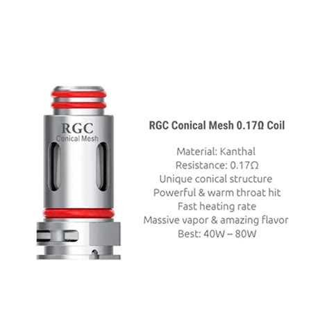 SMOK RPM80 RGC Conical Mesh 0 17ohm Replacement Coil